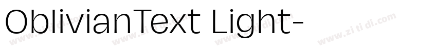 OblivianText Light字体转换